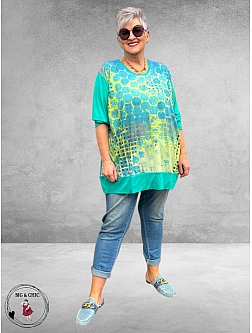 Frenzi 4U Tuniek Shirt Auqa Multi